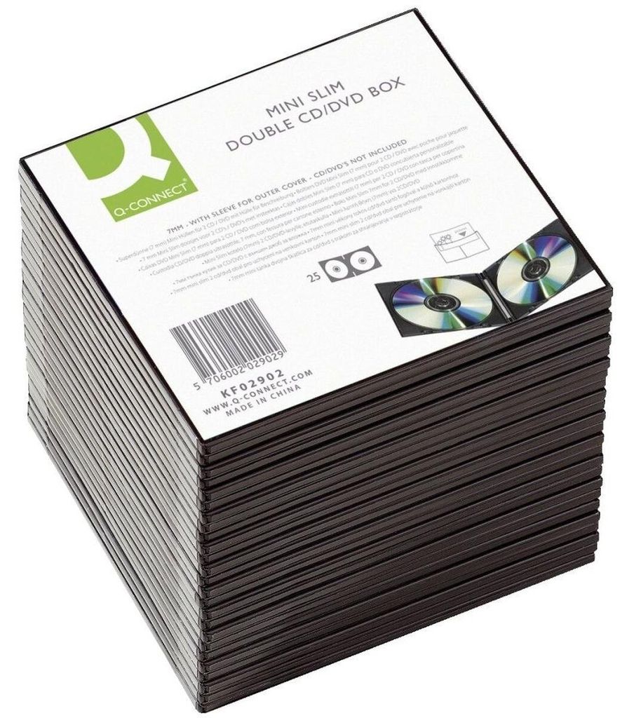 Q-CONNECT KF02210, Diskettenhülle, Schwarz, Transparent, Produktbild 