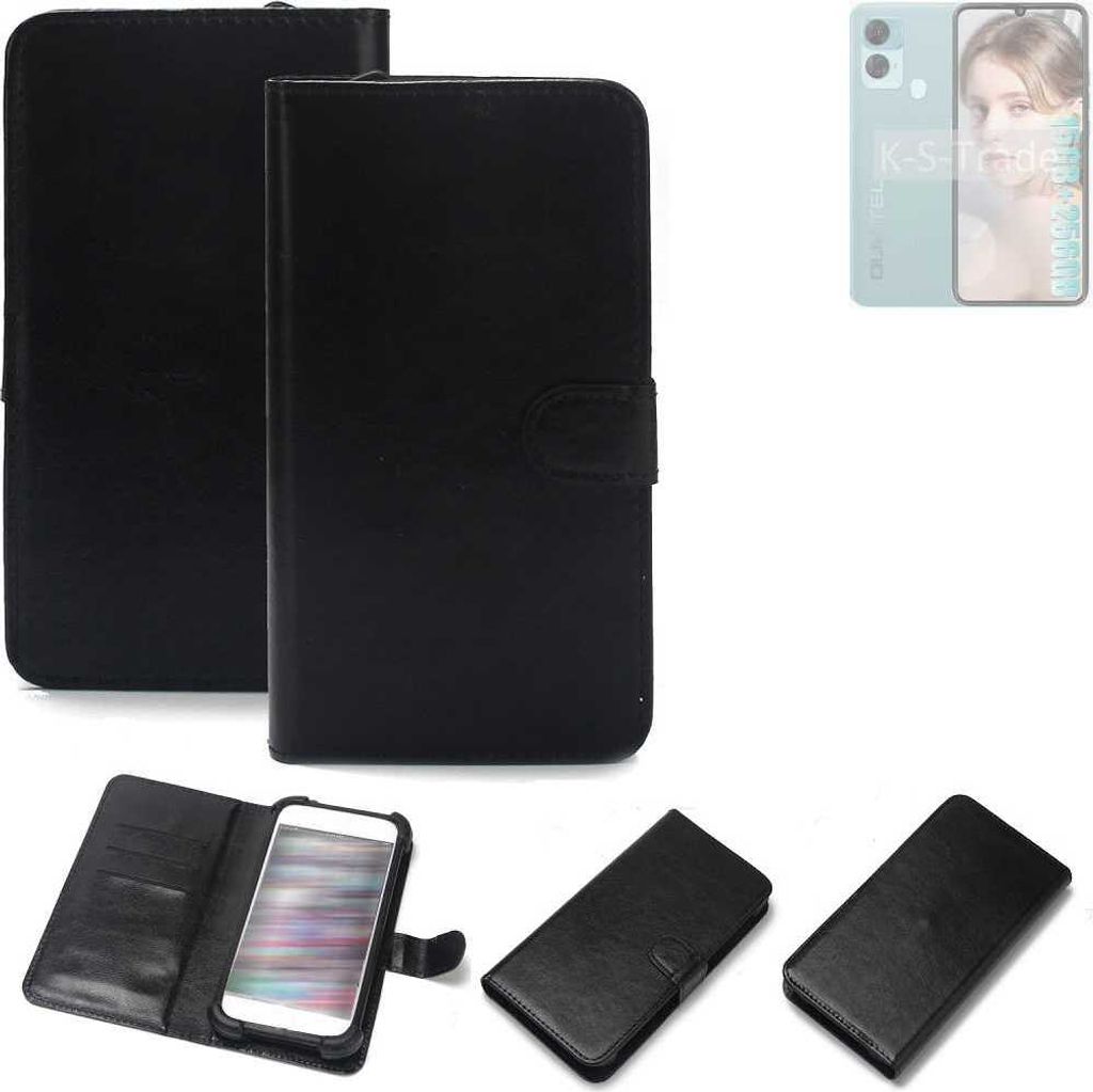 K-S-Trade Handyhülle Schutzhülle kompatibel mit Oukitel C33 Handy Schutz Hülle Handyhülle Bumper schwarz 1x