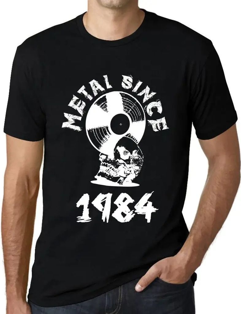 Herren Grafik T-Shirt Metall seit 1984 – Metal Since 1984 – Geschenk 40. Geburtstag Jahrestag 40 Jahre Jubiläum 40 Jährige Mann Jahrgang 1984...