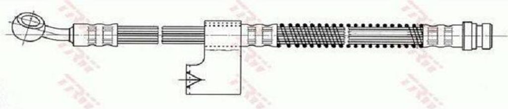 TRW PHD607 Bremsschlauch für HYUNDAI ACCENT II Stufenheck (LC) ACCENT II (LC)