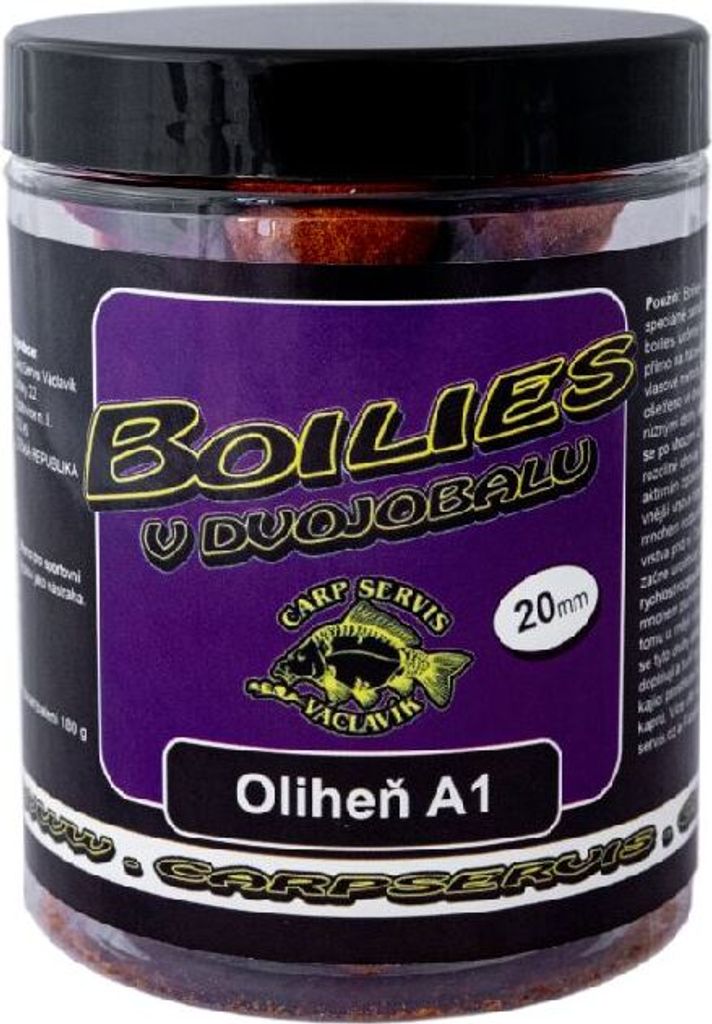 Karpfen Servis Václavík boilies in doppelter Umhüllung Squid A1 20mm 180g