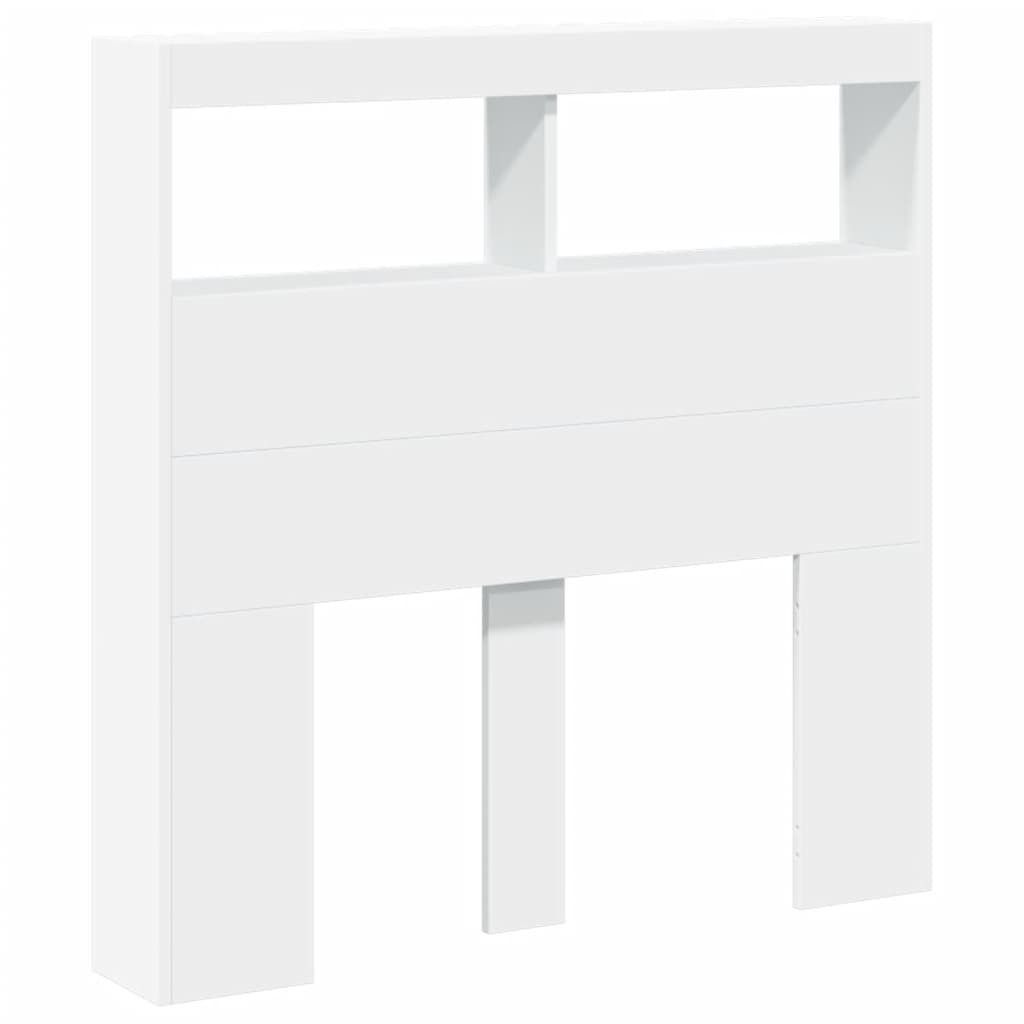 Stabli LED-Kopfteil mit Ablagen Weiß 100x17x102cm - DE292998 - Kopfteile