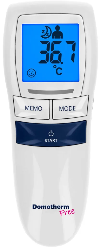 Thermomètre frontal sans contact Domotherm Free avec alarme de fièvre