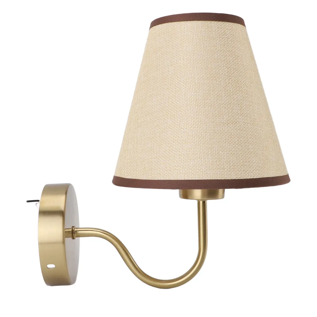 Lampe de chevet murale en lin - Applique design pour chambre à coucher