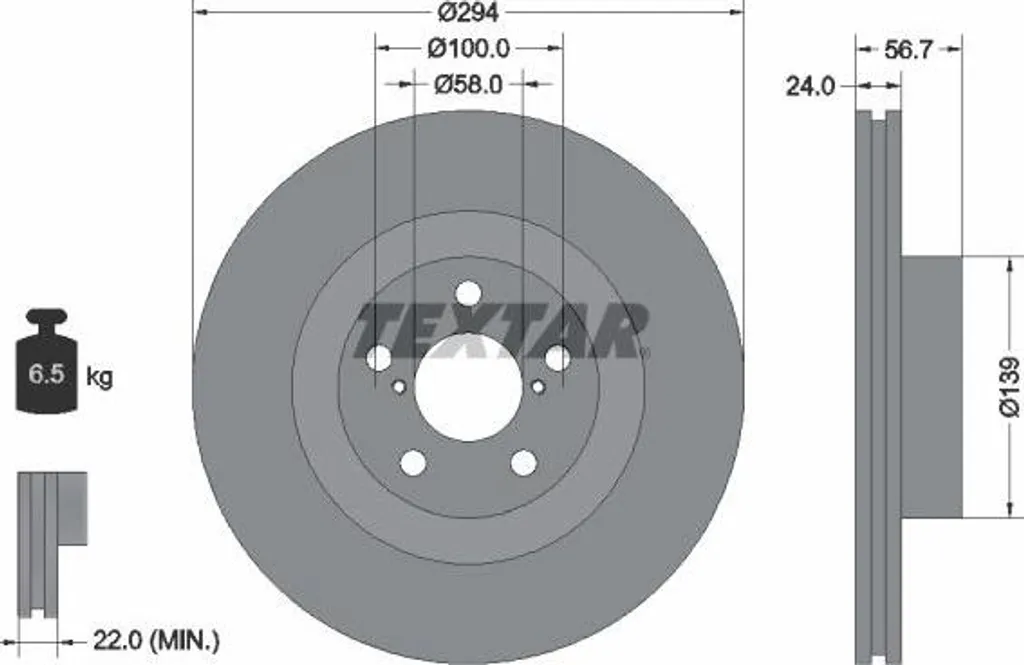 Disque de frein pour GT 86 - Idéal conduite dynamique Textar 92139500