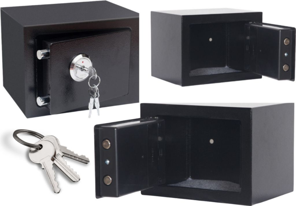 Leantoys Home Schlüsselsafe Stahl Schwarz 23x17x17cm