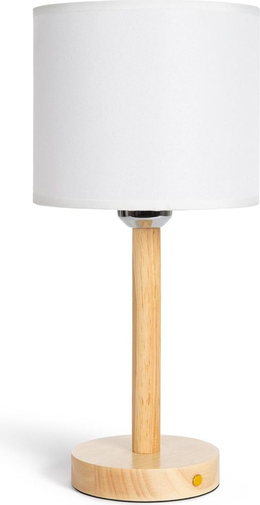 LED Tischlampe 1W Tragbar aus Holz mit wiederaufladbarem USB-Akku Folgosa Natürlich
