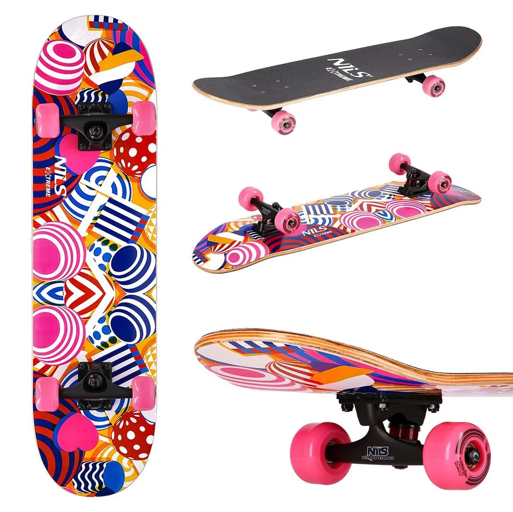 Skateboard Hoop Nils Extreme Idéal pour Progresser en Trick et Slide