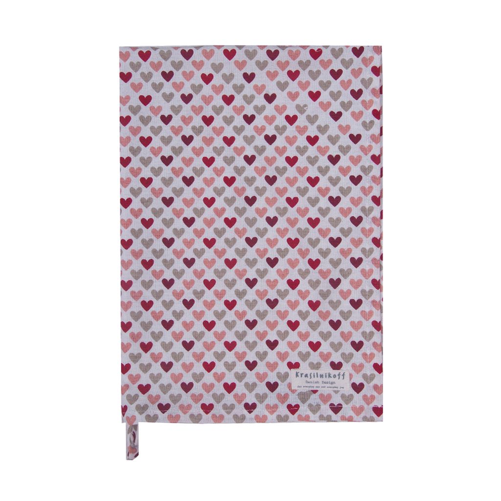 Krasilnikoff – Geschirrtuch KW12917 –  Konfetti Hearts / Produktbild 