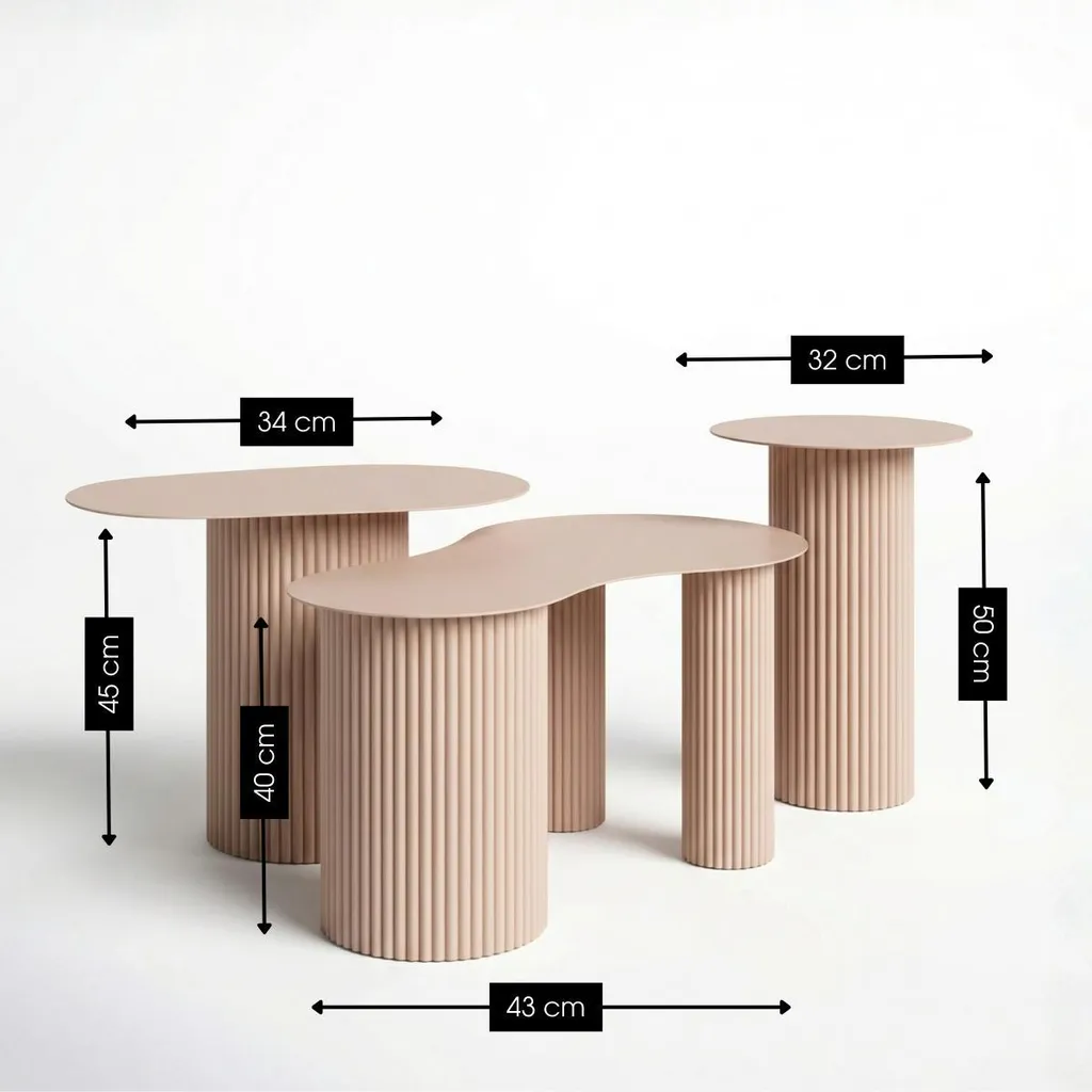 Table d'appoint de salon modulable pour optimiser l'espace de votre séjour