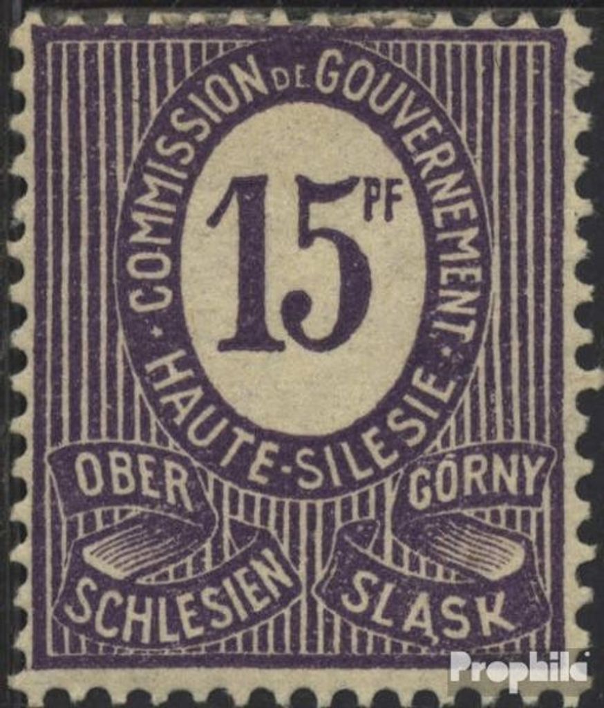 Briefmarken Oberschlesien 1920 Mi 5 gestempelt Ziffern