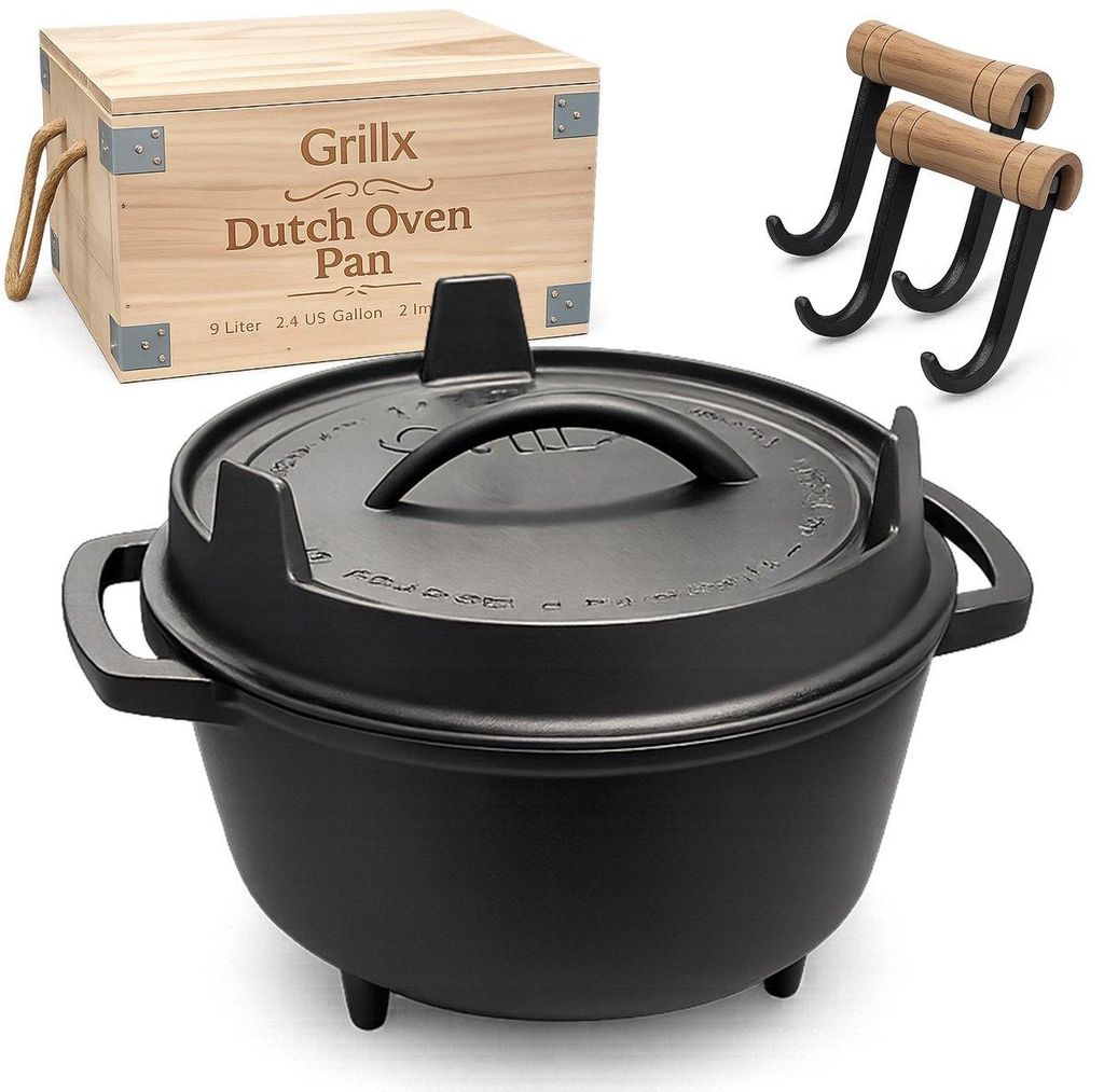 Grillx Dutch Oven 9 Liter inklusive Aufbewahrungshülle - Produktbild 