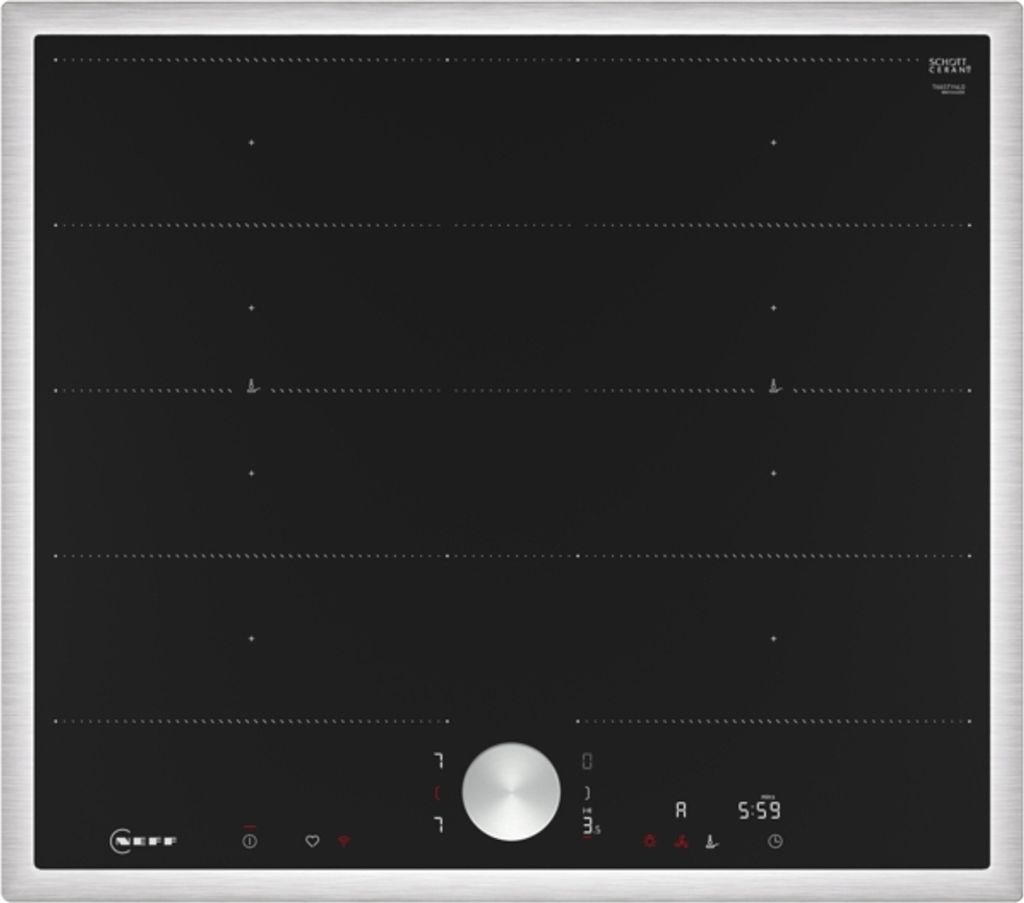Neff T66STY4L0, N 90, Induktionskochfeld, 60 cm, Schwarz, Mit Rahmen aufliegend