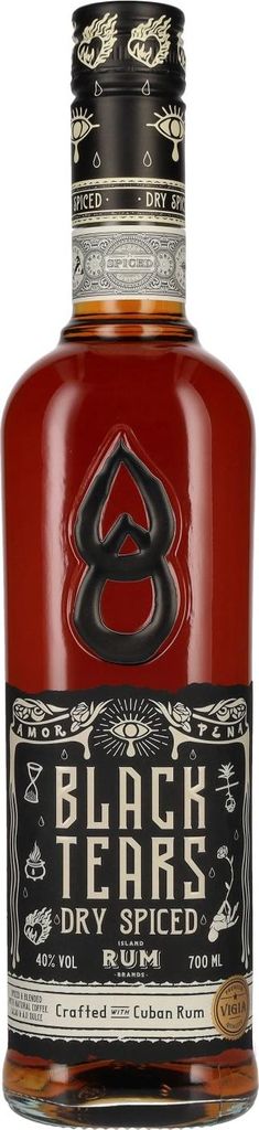 Black Tears Dry Spiced Spirit Drink 40% Vol. 0,7l Produktbild 