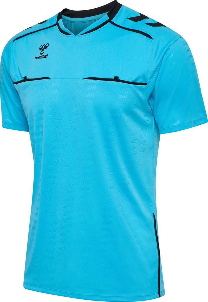 Hummel Hmlreferee Jersey S/S - neon blue, Größe:S