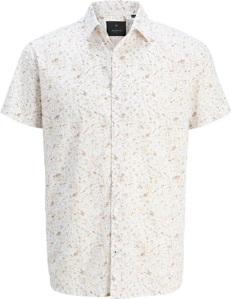 Jack & Jones Lasummer Print Kurzarmhemd Weiß 2XL Mann Weiß 2XL