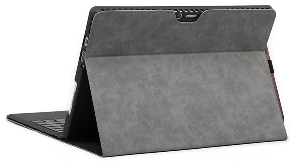 Coque Surface Pro 10 antichoc aspect peau de mouton grise - Pack de 2 - 3