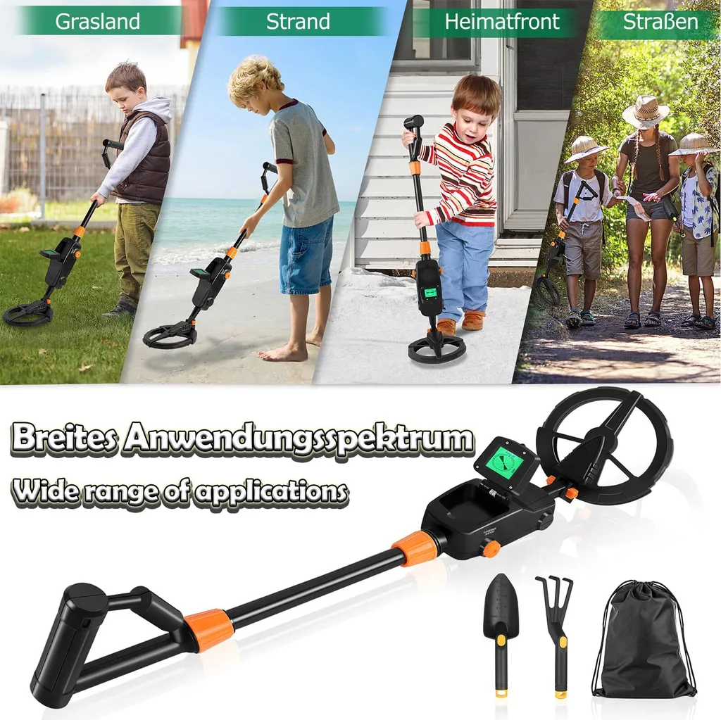 Détecteur de métaux de loisir écran LCD avec accessoires complets YARDIN - 4