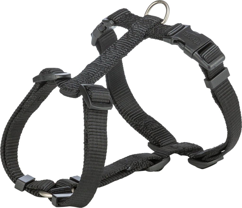 TRIXIE Premium H-Geschirr - schwarz - 42–60 cm/15 mm Produktbild 