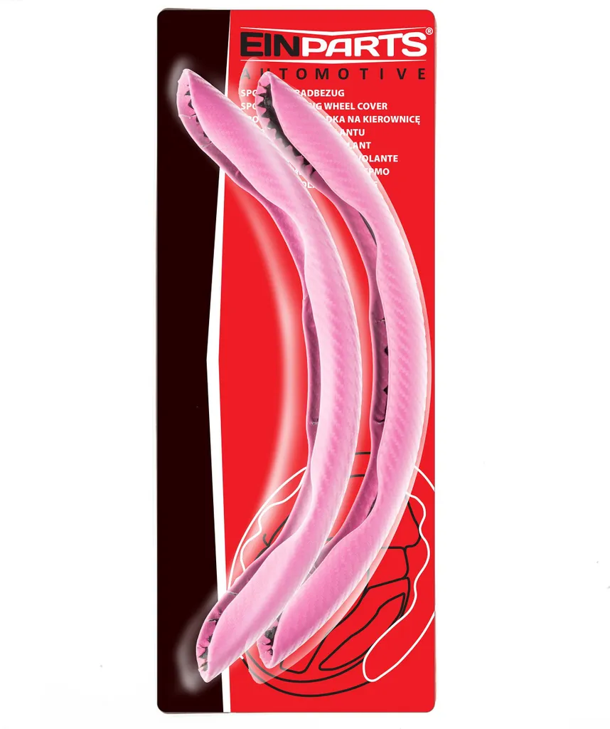Coprivolante Universale Rosa 37-38 Cm In Pelle Microfibra - Antiscivolo, Traspirante Ed Elastico, Accessorio Interni Auto