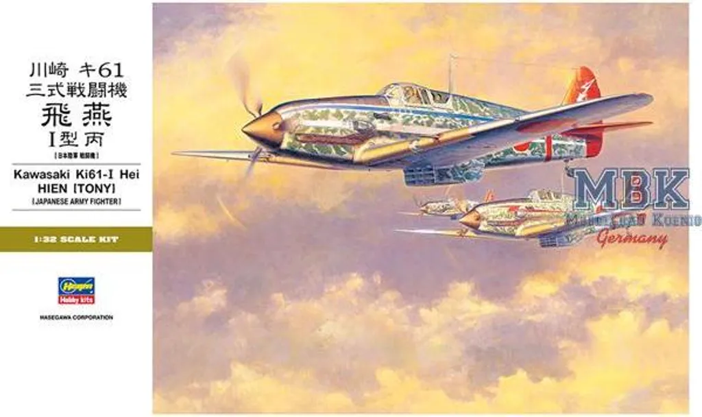 Maquette Hasegawa HAS08078 Kawasaki Ki-61-I Hien Tony ST28 1/32