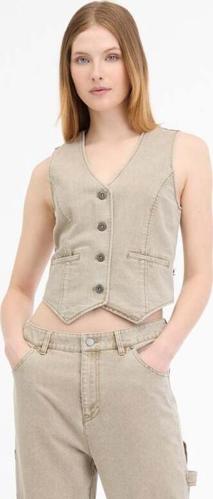 Ragwear Weste Damen Shafron Denim creme XL