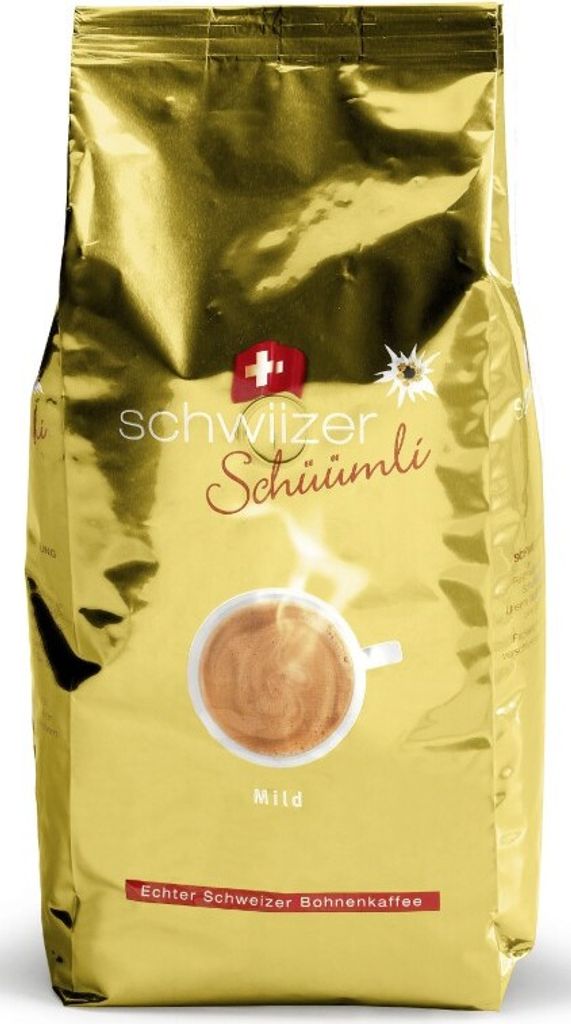 Schwiizer Schüümli Mild | ganze Bohne | 1000g Produktbild 