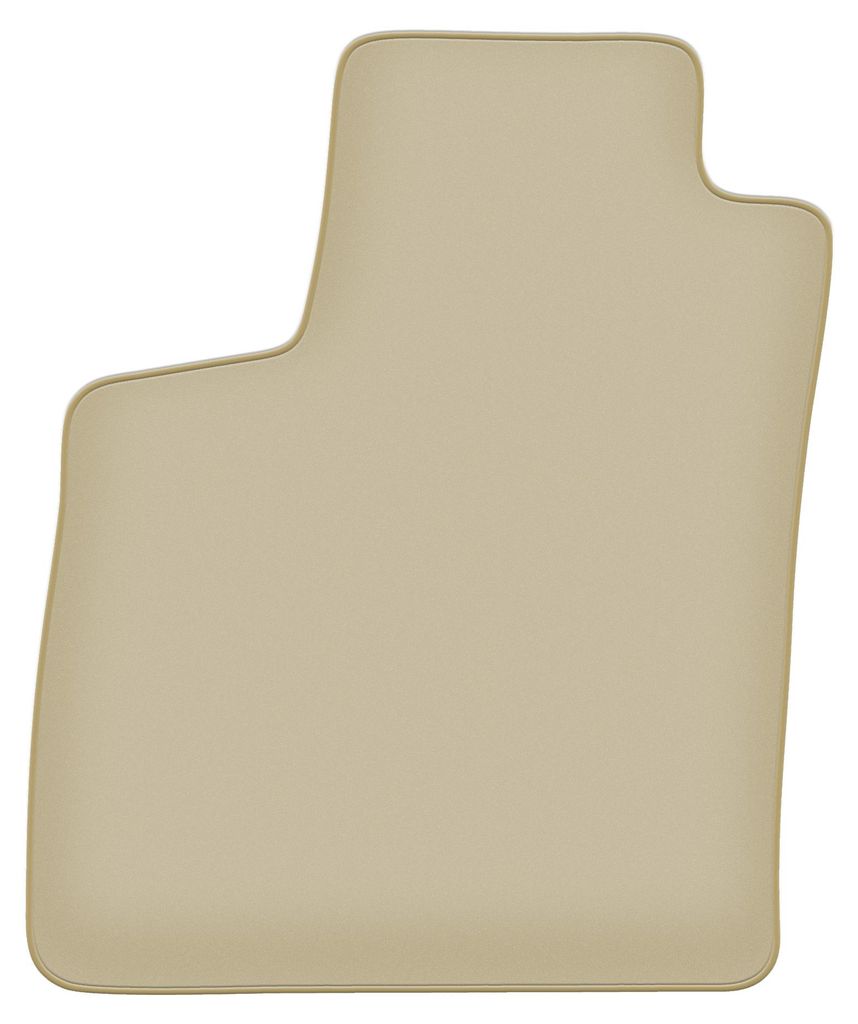 Fahrerfußmatte Velours PREMIUM beige passend für Bentley Continental (2013-2022, GT V8) – mit Befestigungen – passgenau