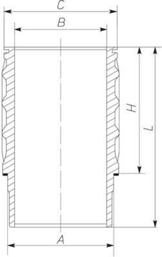 MAHLE Zylinderlaufbuchse 061 LW 00101 001 für SCANIA G I 270,6mm 140,0mm