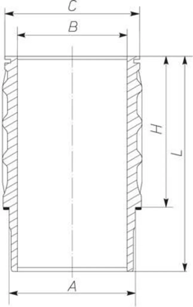 Chemise de cylindre pour SCANIA G I - Pièce moteur 270,6mm 140,0mm