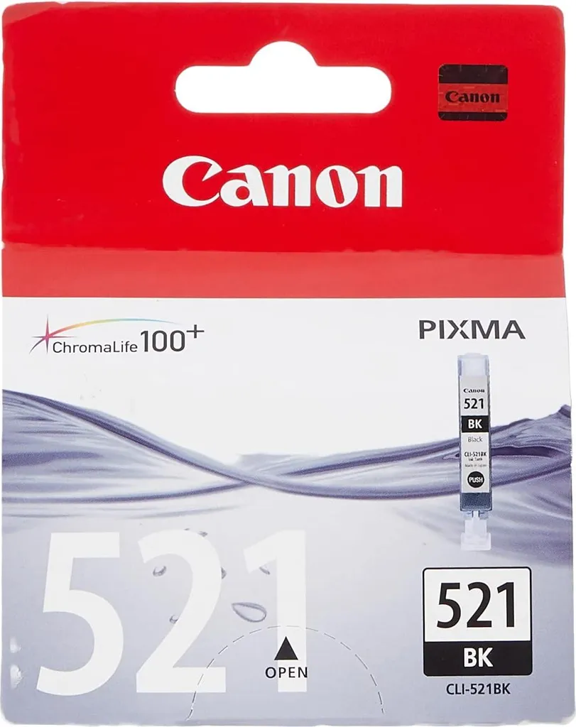 Canon CLI-521 BK Originale - Inchiostro Nero per Foto Brillanti - 20