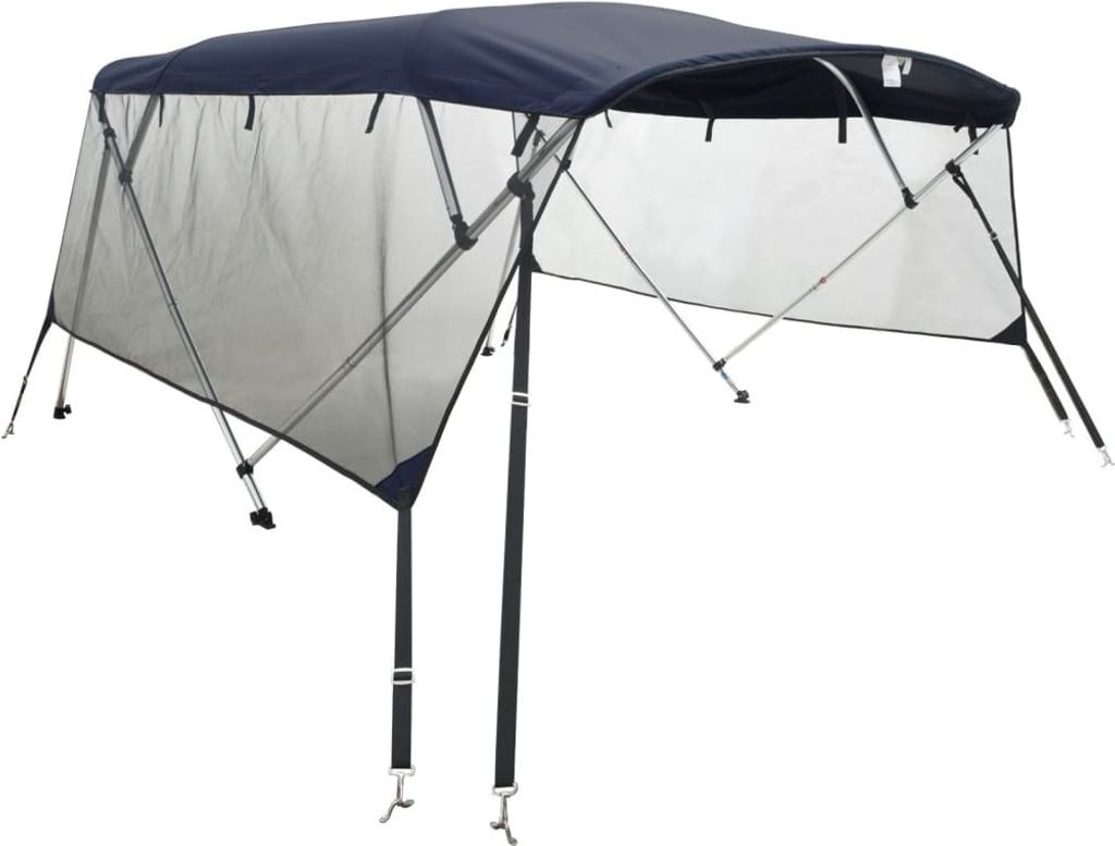4-Bow Bimini-Top mit Mesh-Seitenteilen 243x(170-182)x137 cm