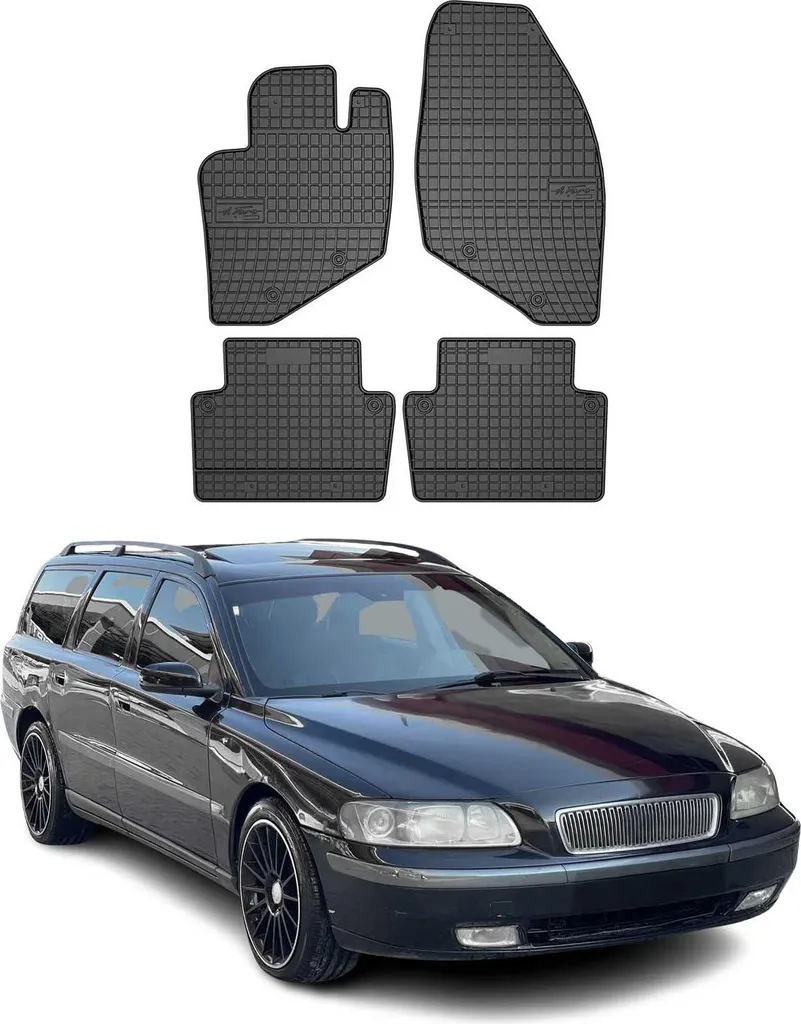 Tappetini Protezione Volvo V70 2000-2007 TPE Nero - Valore Garantito