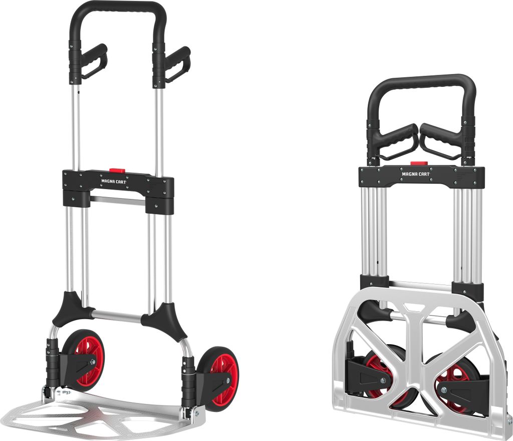 Magnacart Faltbare Sackkarre - Tragfähigkeit bis zu 200KG - Transportwagen - 60 x 9 x 102 CM - Leichtes Aluminium