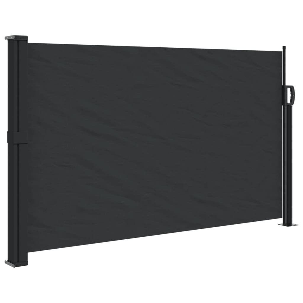 Zaťahovacia bočná markíza, čierna 120x600 cm Obrázok produktu 