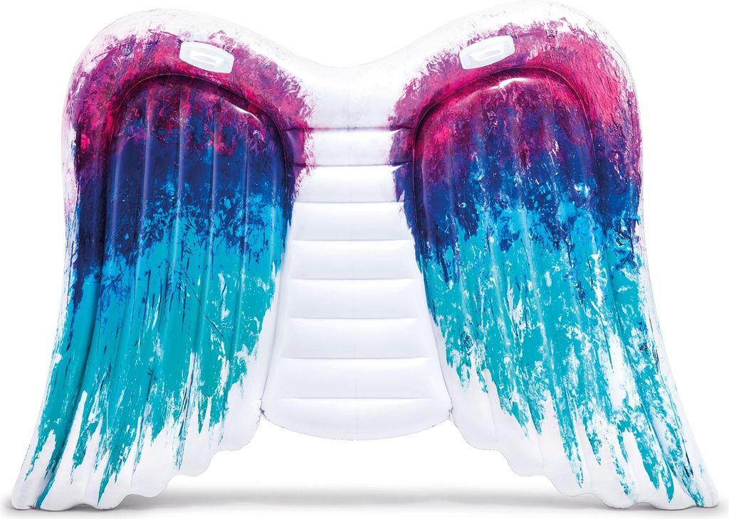 INTEX Luftmatratze Engelsflügel 216x155cm - Pool Lounge mit Griffen