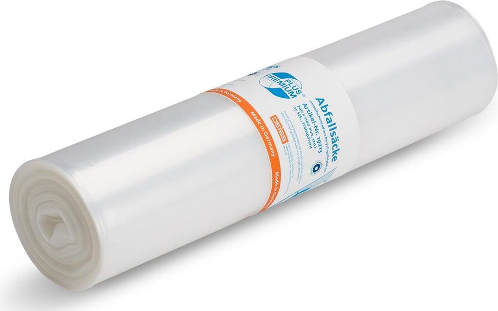 Abfallsack Premium Plus 120L 25 Stück natur. Packung mit 10 Stück