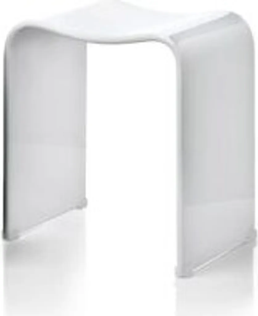Siège de bain en acrylique blanc HECTOR Decor Walther finition premium
