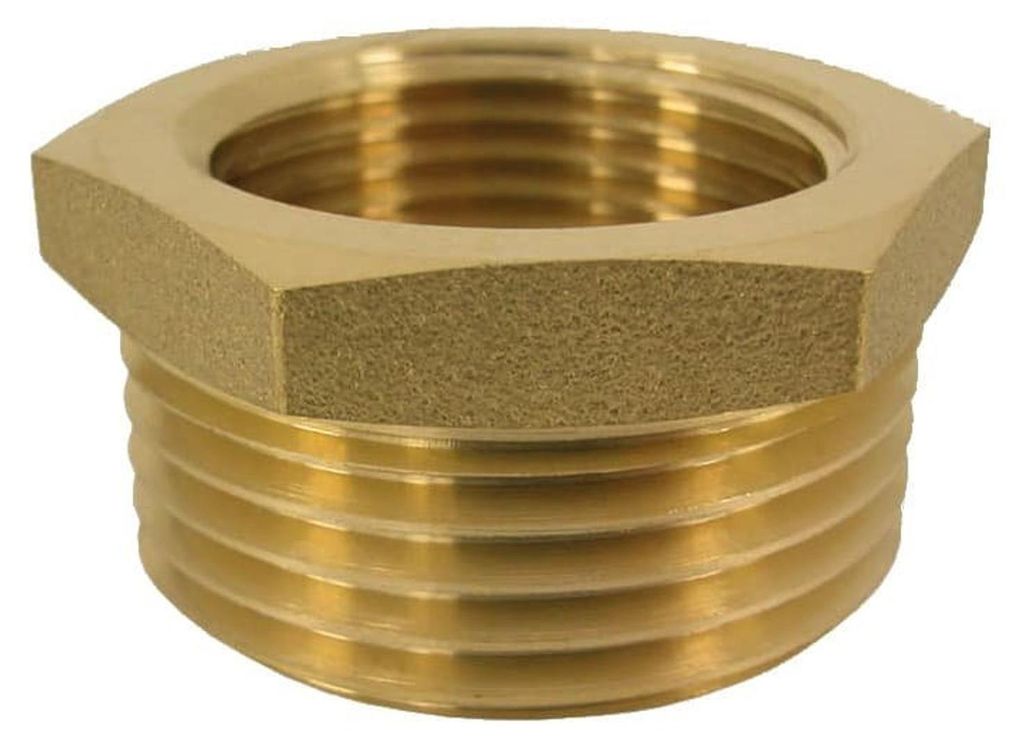 Gewindefitting Messing Reduzierstück 3/4" AG x 1/2" IG Produktbild 