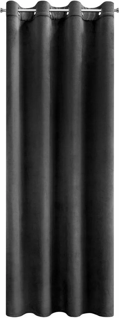Draperie Occultante 140x250 cm Zánap D91 Rose Tissu Noir Haute Qualité