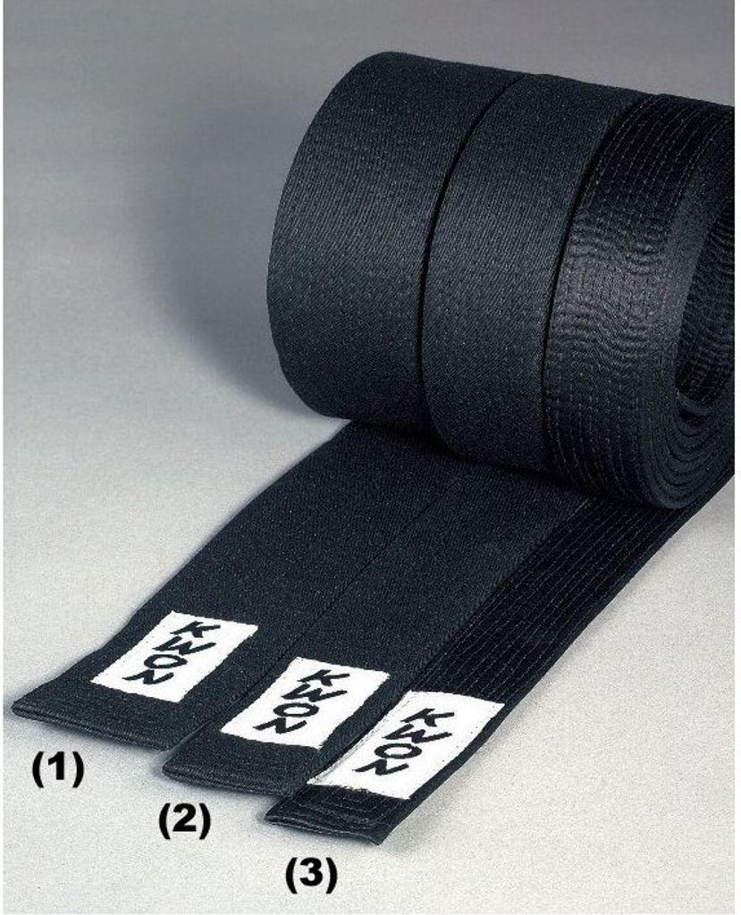 KWON Budo-Gürtel schwarz 5cm 300