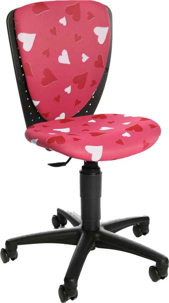 Topstar Kinder Drehstuhl "S'COOL 3" Herz Motiv pink