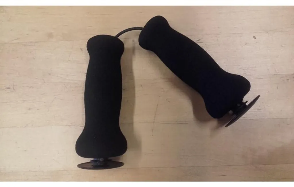 Poignées antidérapantes JD Bug noires en gomme souple haute densité