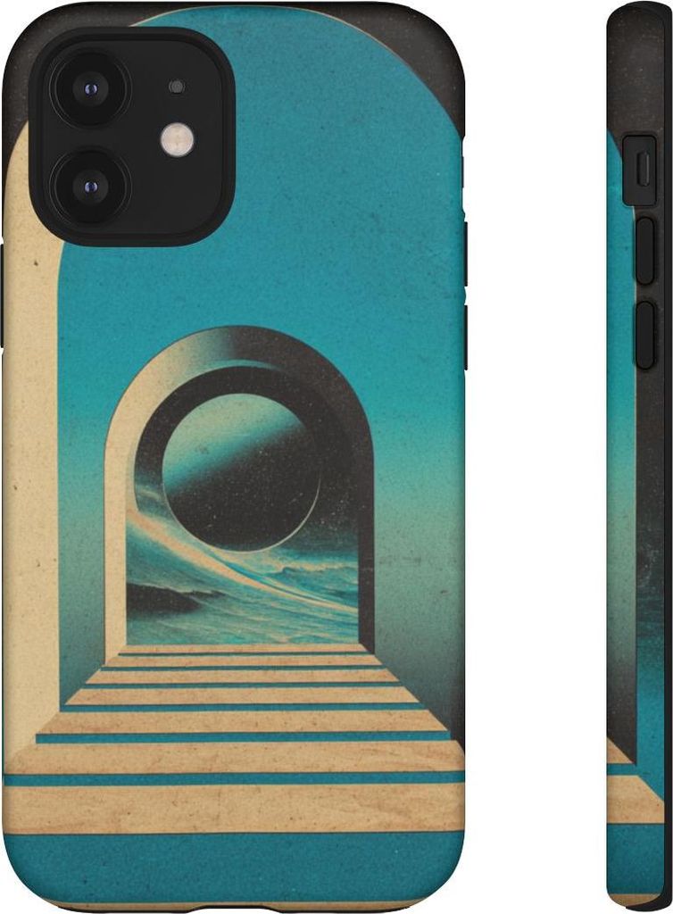 Surreales Portal mit Kugel – Hülle Kompatibel mit iPhone 12