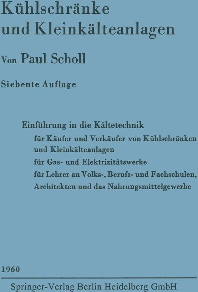 Kühlschränke und Kleinkälteanlagen