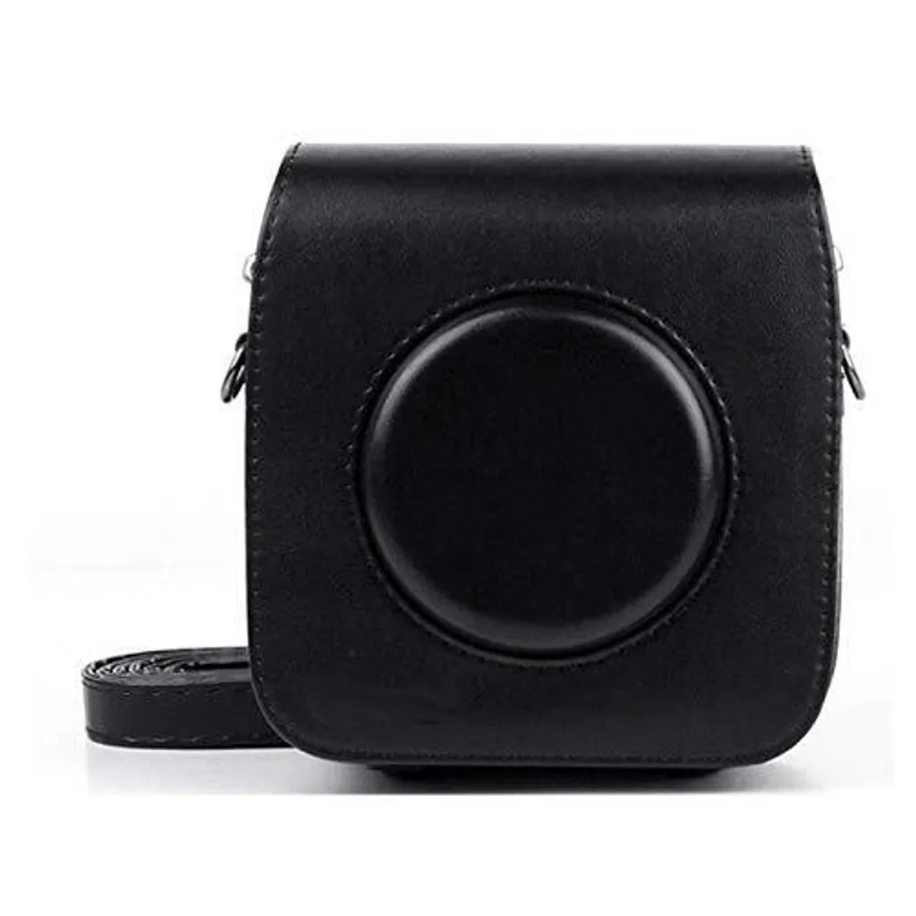 Étui en cuir PU Noir pour Instax SQ10 : Protégez votre appareil photo
