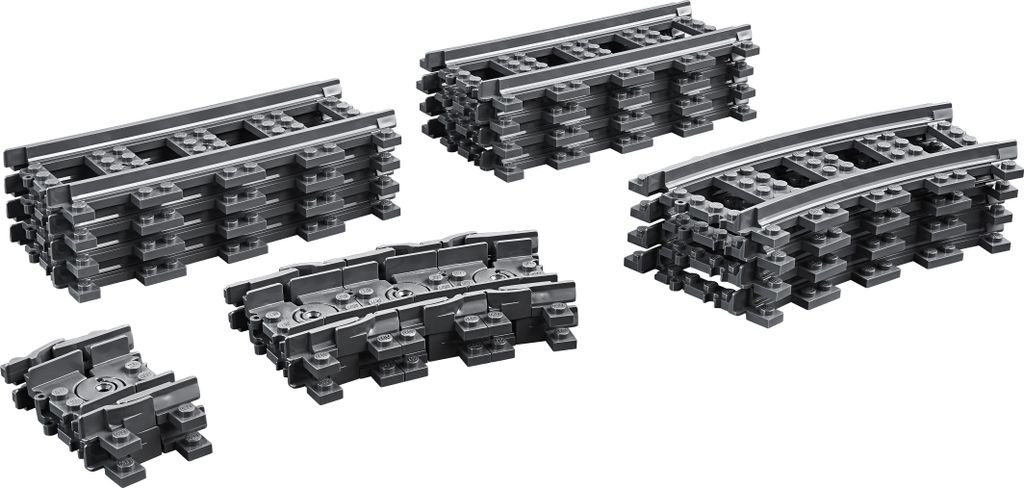 LEGO City Schienen, 20 Stück, Erweiterungsset für Kinder, Jungen und Mädchen, Spielzeug Set 60205