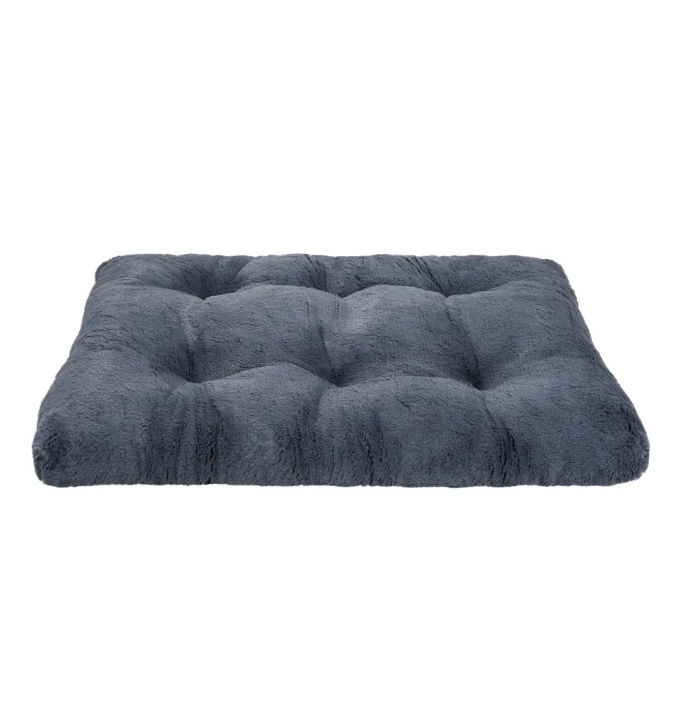Letto Cane XXL 115x75 Shaggy Grafite - Cuccia Lavabile e Soffice