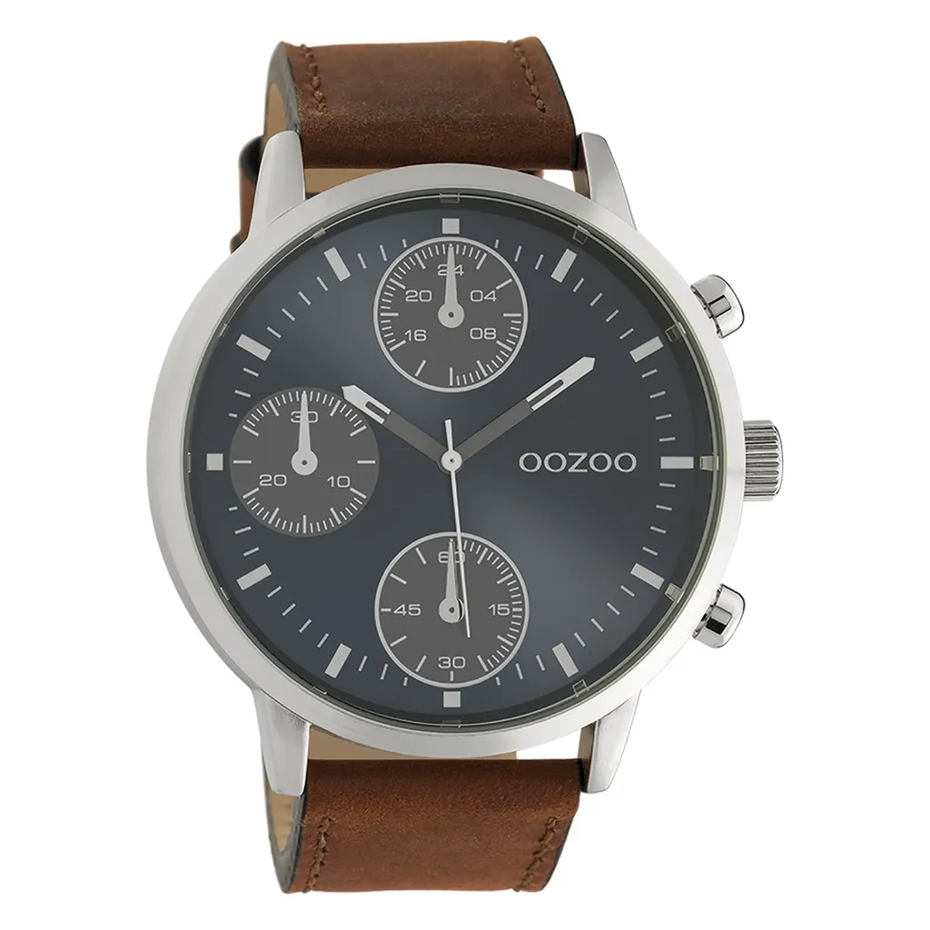 Orologio OOZOO C10665 Silver & Brown: Il Must-Have per l'Uomo Moderno