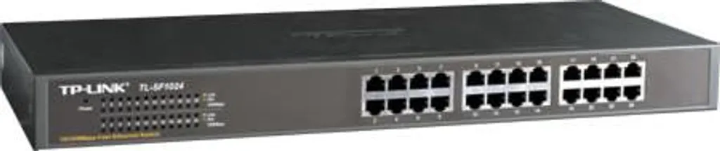 TP-Link Commutateur Réseau 24 Ports 10/100 Mbps RJ45 Chassis 19 Pouces